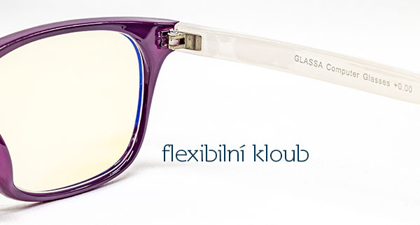 Brýle GLASSA typ PCG01-PURPLE-CLEAR-WHITE