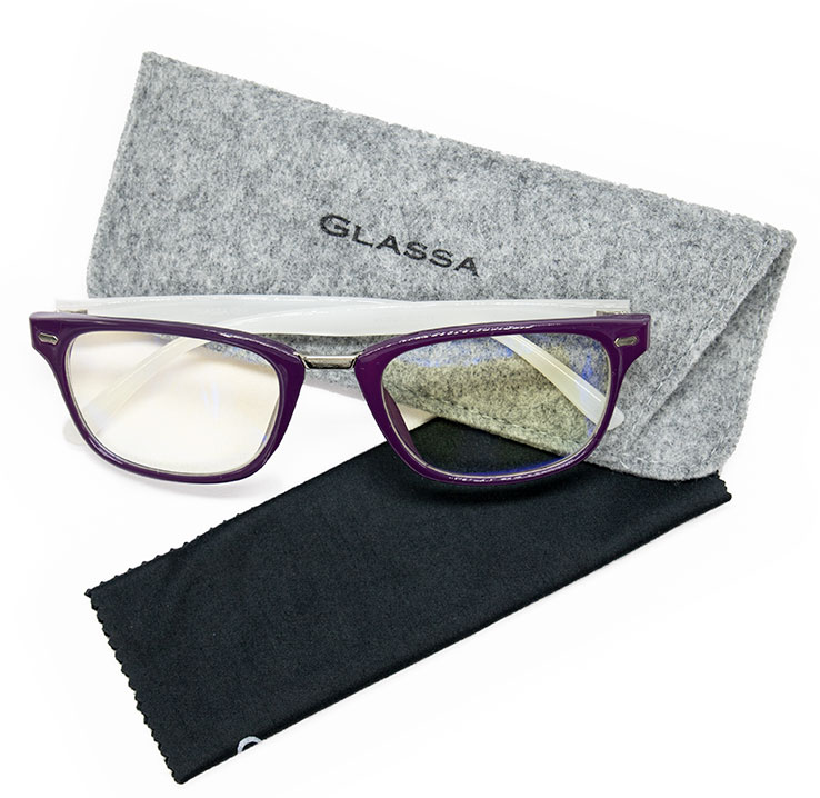 Brýle GLASSA typ PCG01-PURPLE-CLEAR-WHITE