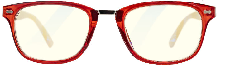Brýle GLASSA typ PCG01-RED-CLEAR-WHITE