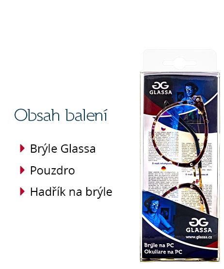 Brýle GLASSA na počítač typ PC-PCG010