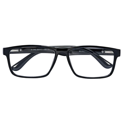 Brýle G043 černé plastové obroučky - Diskrétní elegance a BIG SIZE komfort