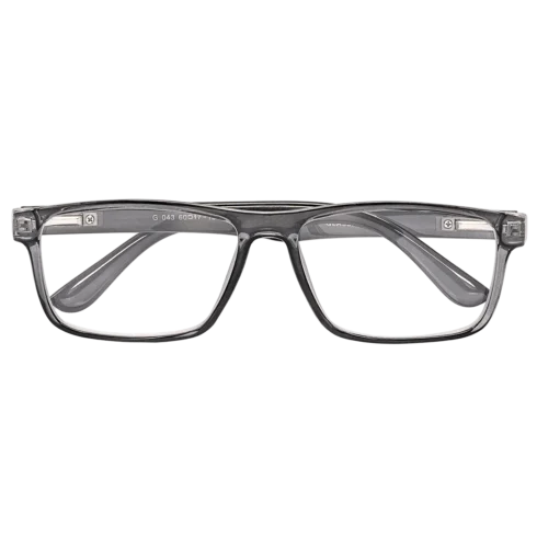 Brýle G043 černé plastové obroučky - Diskrétní elegance a BIG SIZE komfort