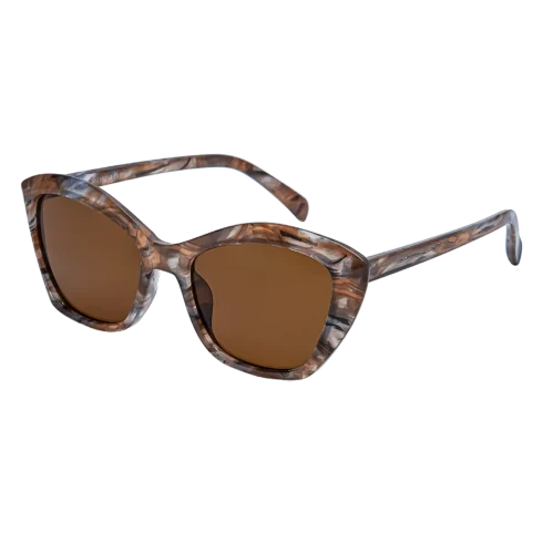 Sluneční brýle G480 hnědé se vzorem s tmavými hnědými skly