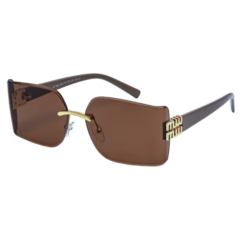 Sluneční brýle G484 hnědé s hnědými skly