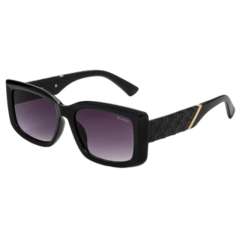 Sluneční brýle G1821 černé s fialovými skly