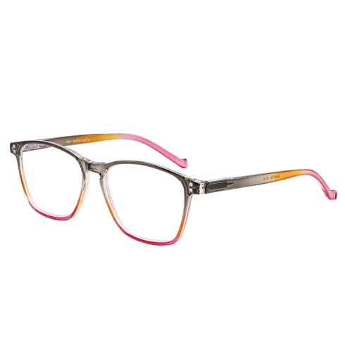 Dámské hotové brýle na čtení G041 – Kouřově-růžový ombré styl