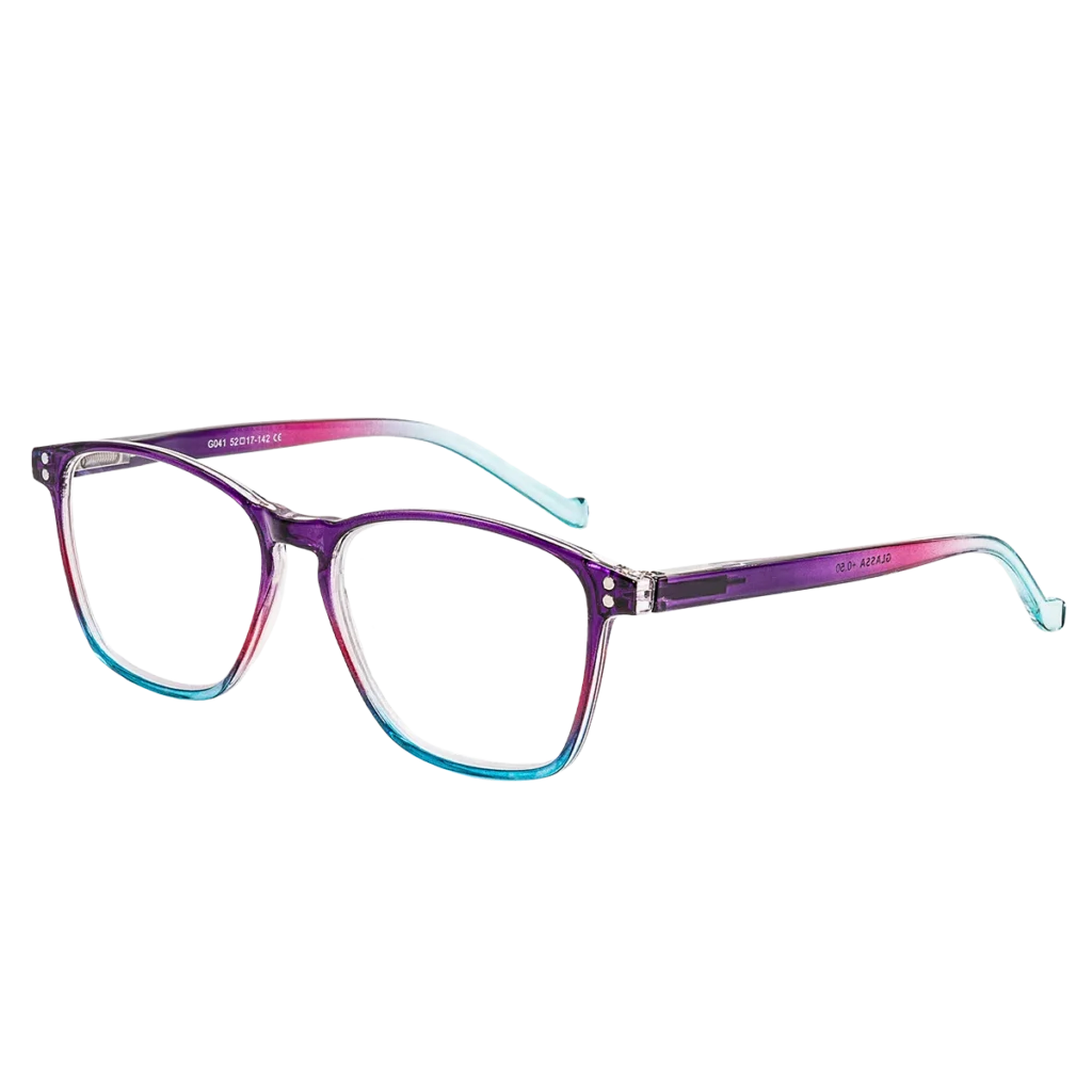 Dámské hotové brýle na čtení G041 – Barevný ombré styl